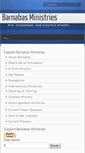 Mobile Screenshot of barnabas-ministries.org