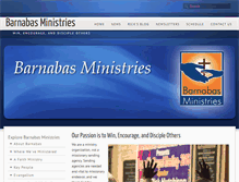 Tablet Screenshot of barnabas-ministries.org